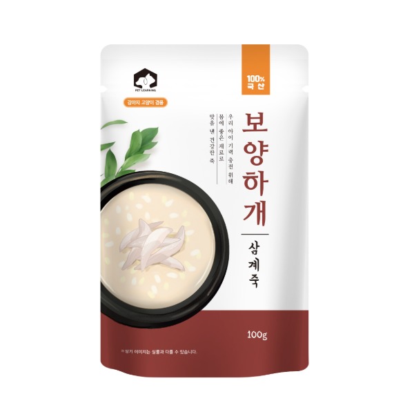 [펫러닝] 보양하개 -삼계죽 (100g)