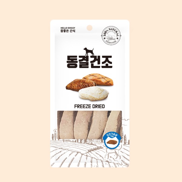 [참좋은간식] 동결건조-오리가슴살(70g)